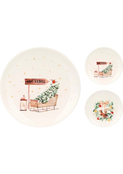 Yemek Tabağı Xmas Plate, Dolomıte 1