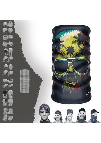 Extreme Kuru Kafa Tatilde Boyunluk Bandana Baf Toka Maske Saçbandı