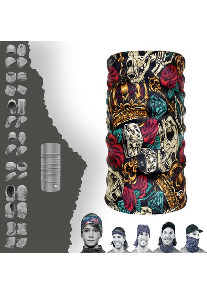 Extreme Zengin Güller Boyunluk Bandana Baf Toka Maske Saçbandı