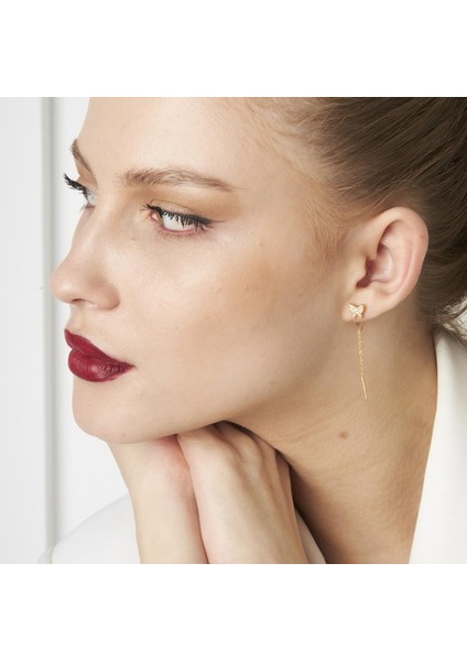 Kelebek Detaylı Küpeler indirimleri