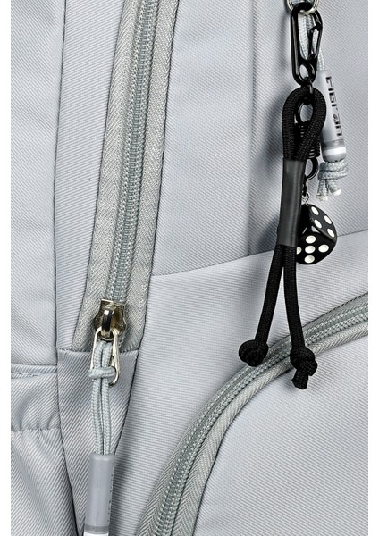 Gri Renk 2'li Okul Çantası Seti Su Geçirmez Saten Kumaş - Sırt Çantası - Prıncess Suluk indirimleri