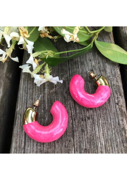 Pembe Halka Küpe
