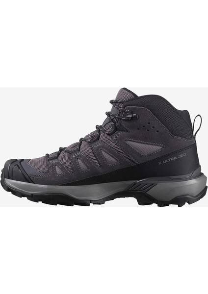 x Ultra 360 Leather Mid Gore-Tex Kadın Outdoor Botu - Gri