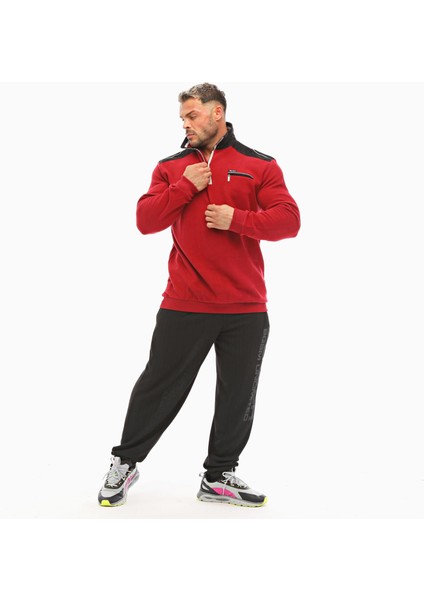 Erkek Kışlık Causal Bordo Sweatshirt Big Sam 4662 fiyatları