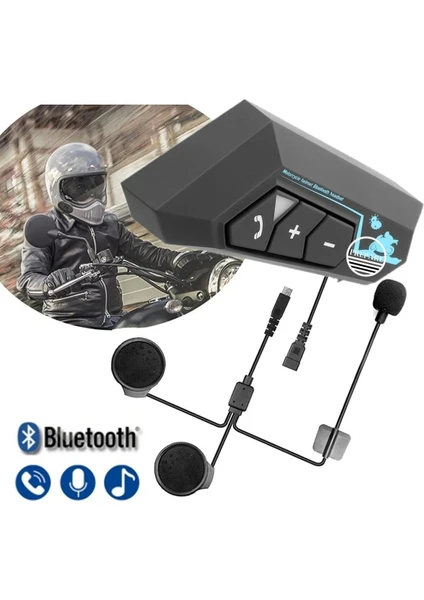 Kask Intercom Bluetooth Kulaklık Su Geçirmez Bluetooth Motosiklet Kulaklık 5.0 Motosiklet Kulaklık