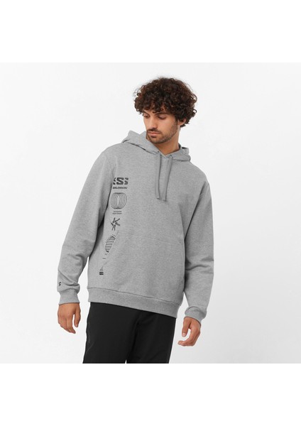 Graphic Pull Over Erkek Sweatshirt - Gri