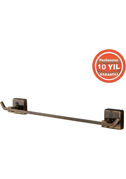 KU10-006.2 Paslanmaz Pirinç Kumru 50 cm Uzun Havluluk Antik