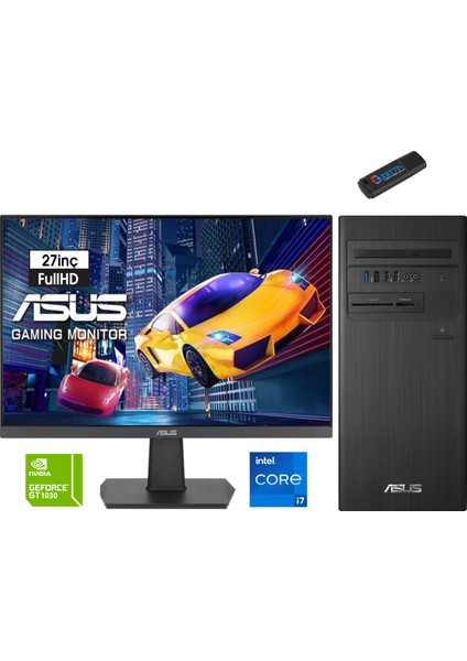 S500TE-I7161TBB0D Intel I7-13700 16GB 1tb SSD 4GB/GT1030 WINDOWS11HOME 27" Monitör Masaüstü Blgisayar H1S500TE-I7161TBB0D28+ZETTAUSBBELLEK