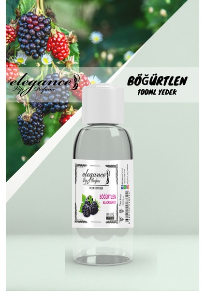 Böğürtlen 100 ml - Yedek Dolum Şişesi Oda Kokusu Reed Diffuser