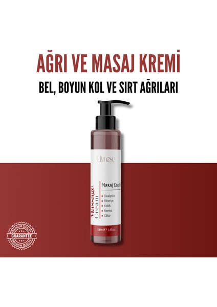 Masaj Kremi Bel, Boyun, Kol ve Sırt Için