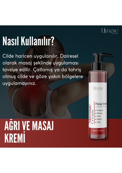 Masaj Kremi Bel, Boyun, Kol ve Sırt Için