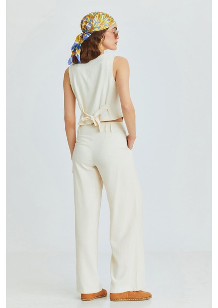 Pilili Bohem Pantolon Bej fırsatları