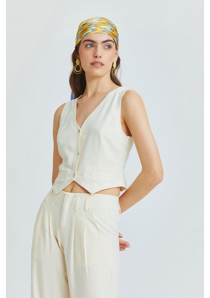 Pilili Bohem Pantolon Bej indirimleri