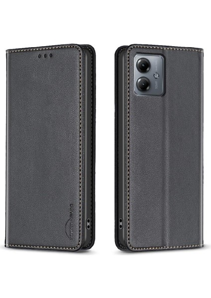 Motorola Moto G14 4g Çok Renkli Manyetik Cüzdan Iş Pu Için Flip Case (Yurt Dışından)
