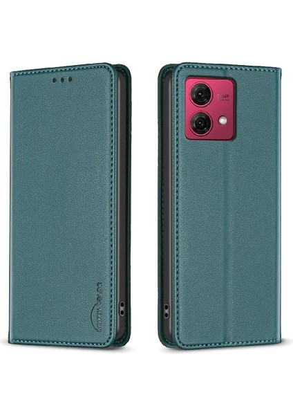 Motorola Moto G84 5g Iş Manyetik Cüzdan Pu Deri Için Flip Case (Yurt Dışından)