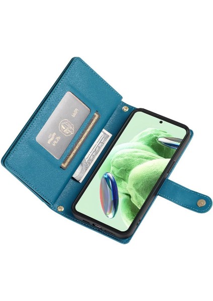Xiaomi Poco X5 Bilek Kayışı Kickstand Çok Fonksiyonlu Kart Için Flip Case (Yurt Dışından)