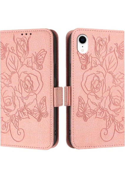 Kredi Kartı Yuvası ile IPhone Xr Için Kılıf Pu Deri Manyetik Cüzdan (Yurt Dışından)