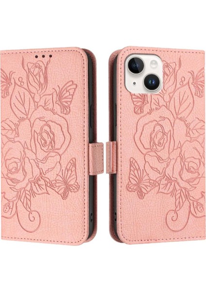 Kredi Kartı Yuvası ile IPhone 13 Mini Için Kılıf Pu Deri Manyetik Cüzdan (Yurt Dışından)