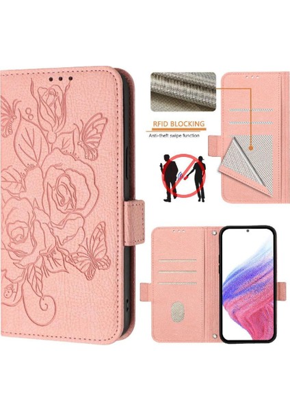 Kredi Kartı Yuvası ile IPhone 13 Mini Için Kılıf Pu Deri Manyetik Cüzdan (Yurt Dışından)