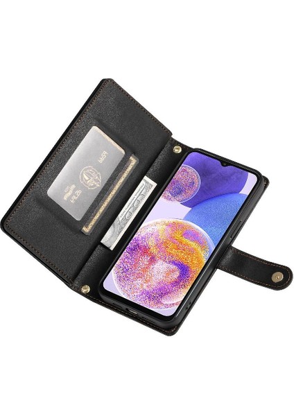 YH Mall Samsung Galaxy M23 5g Kickstand Cüzdan Bölmesi Bilek Için Flip Case (Yurt Dışından)