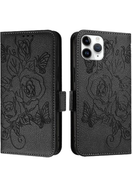 Kredi Kartı Yuvası ile IPhone 11 Pro Manyetik Cüzdan Pu Deri (Yurt Dışından)