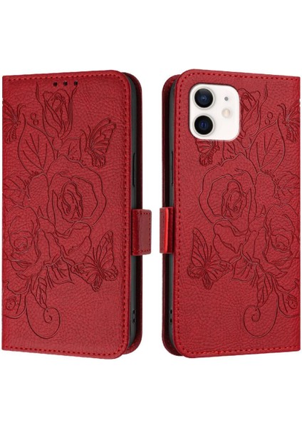 Kredi Kartı Yuvası ile IPhone 11 Manyetik Cüzdan Pu Deri Kılıf (Yurt Dışından)