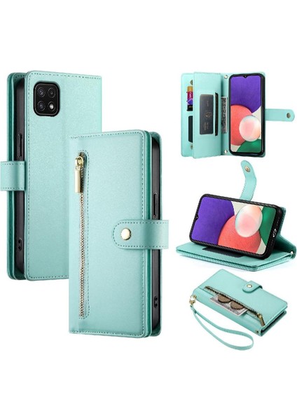 Samsung Galaxy A22 5g Cüzdan Bölmesi Bilek Kayışı Kartı Için Flip Case (Yurt Dışından) fırsatları