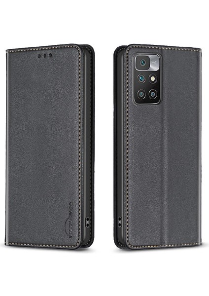 YH Mall Xiaomi Redmi Için Flip Case 10 4g 2022 Pu Deri Manyetik Cüzdan Yuvası (Yurt Dışından)