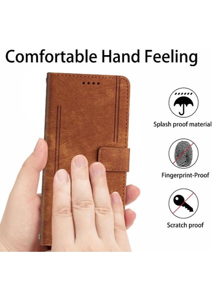 Google Piksel 9 Kickstand Cüzdan Pu Deri Kart Ekleme Için Flip Case (Yurt Dışından)