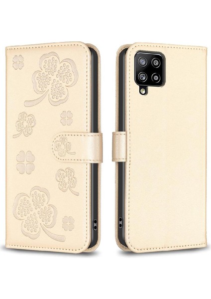 Samsung Galaxy Flip 5g Kart Yuvaları Için Flip Case Tutucu Kickstand Yonca Pu (Yurt Dışından)