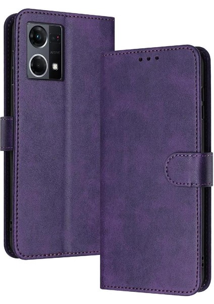 YH Mall Kart Yuvası ile Oppo Oppo 7 4g Pu Deri Saf Renk Için Flip Case (Yurt Dışından)