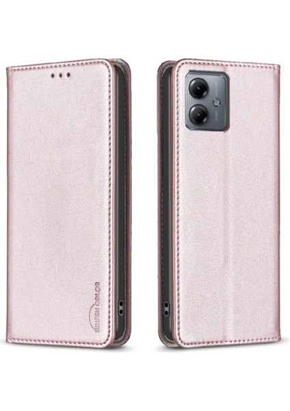 Motorola Moto G14 4g Çok Renkli Manyetik Cüzdan Iş Pu Için Flip Case (Yurt Dışından)