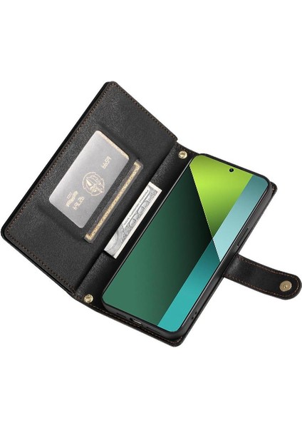 Xiaomi Redmi Not Için Flip Case 13 Pro 5g Cüzdan Bölmesi Bilek Kayışı (Yurt Dışından) indirimleri