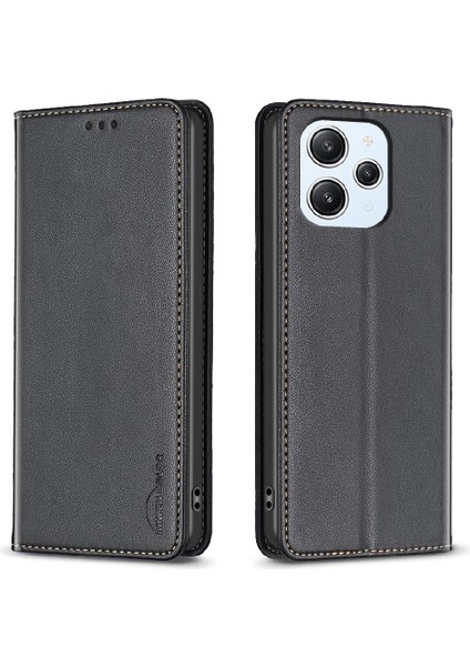 Xiaomi Redmi Için Flip Case 12 4g Manyetik Cüzdan Pu Deri Çok Renkli (Yurt Dışından)