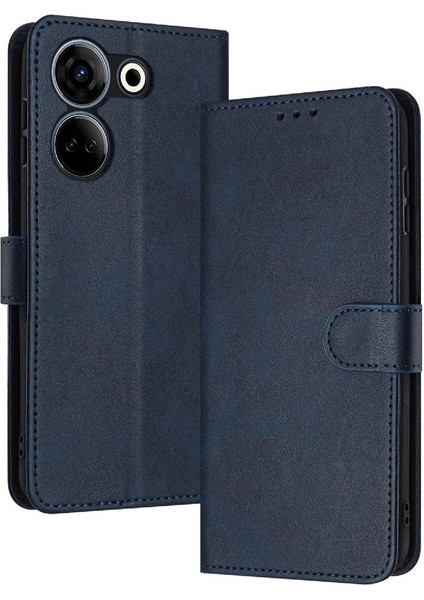 Kart Yuvası Kickstand Saf Toka ile Tecno Camon 20 4g Için Flip Case (Yurt Dışından)