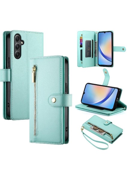 Samsung Galaxy A34 5g Çok Fonksiyonlu Kart Yuvaları Bilek Kayışı Için Flip Case (Yurt Dışından) fırsatları