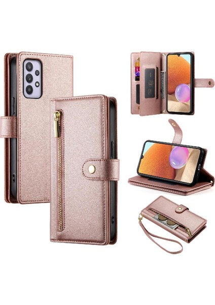 Samsung Galaxy A32 4g Cüzdan Bölmesi Kickstand Bilek Için Flip Case (Yurt Dışından) modelleri