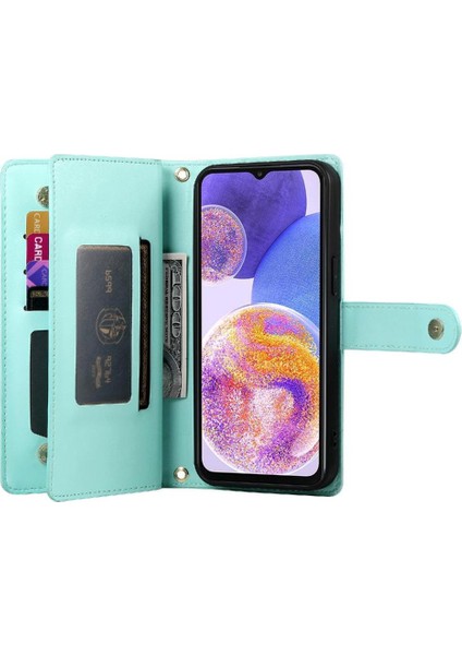 YH Mall Samsung Galaxy M23 5g Kickstand Cüzdan Bölmesi Bilek Için Flip Case (Yurt Dışından)