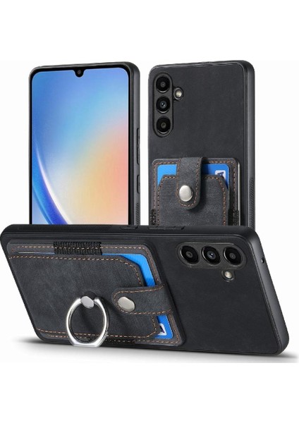 Samsung Galaxy A34 5g Için Kılıf Halka Tutucu Standı Crad Yuvası Manyetik Araba (Yurt Dışından)