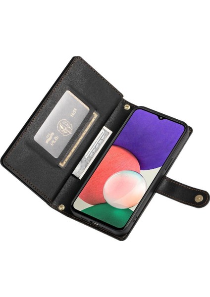 Samsung Galaxy A22 5g Cüzdan Bölmesi Bilek Kayışı Kartı Için Flip Case (Yurt Dışından) indirimleri
