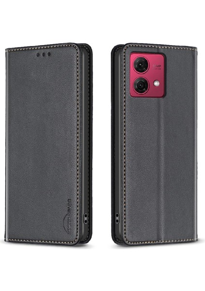 Motorola Moto G84 5g Iş Manyetik Cüzdan Pu Deri Için Flip Case (Yurt Dışından)