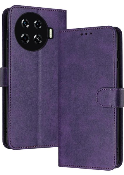 Tecno Spark Için Flip Case 20 Pro Artı Kart Yuvası ile 4g Pu Deri (Yurt Dışından)