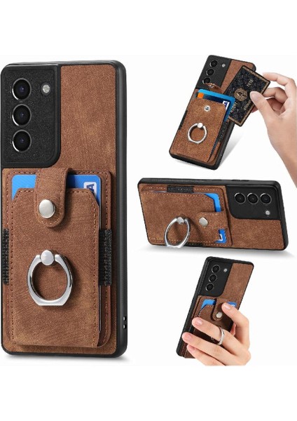 Samsung Galaxy S21 Fe Halka Tutucu Crad Yuvası Standı Manyetik Araba (Yurt Dışından)