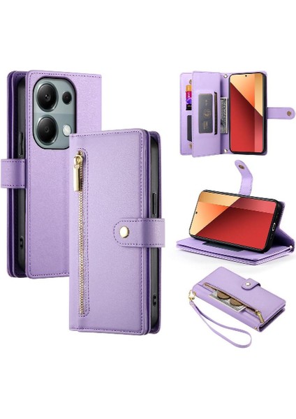 Xiaomi Poco M6 Pro Bilek Kayışı Kickstand Cüzdan Bölmesi Için Flip Case (Yurt Dışından) indirimleri
