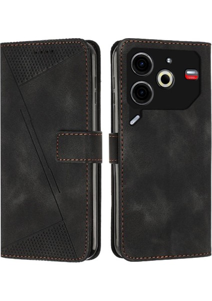 Tecno Pova 6 Neo Kickstand Kart Ekleme Pu Deri Cüzdan Için Flip Case (Yurt Dışından)