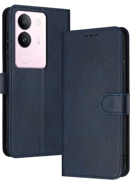 Toka Pu Deri Kickstand ile Kart Yuvası ile Vıvo V29 5g Için Flip Case (Yurt Dışından)