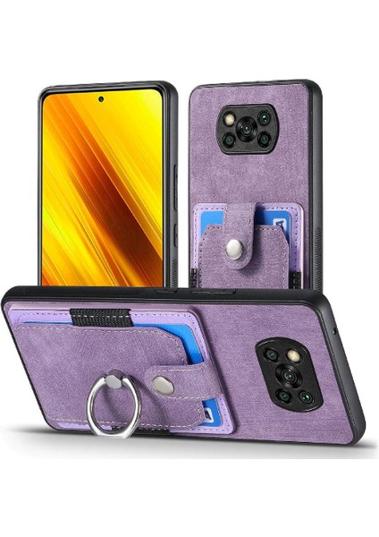 Xiaomi Poco X3 Nfc Standı Halka Tutucu Crad Yuvası Manyetik Araç Montaj (Yurt Dışından)