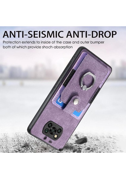 Xiaomi Poco X3 Nfc Standı Halka Tutucu Crad Yuvası Manyetik Araç Montaj (Yurt Dışından)