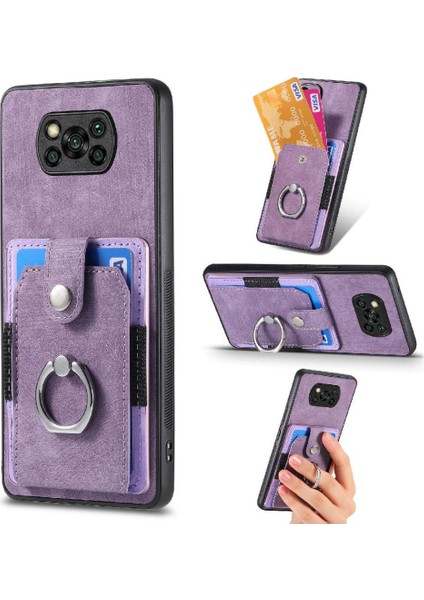 Xiaomi Poco X3 Nfc Standı Halka Tutucu Crad Yuvası Manyetik Araç Montaj (Yurt Dışından)