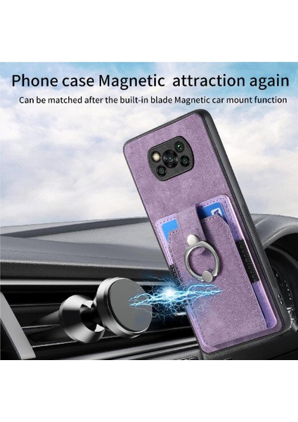 Xiaomi Poco X3 Nfc Standı Halka Tutucu Crad Yuvası Manyetik Araç Montaj (Yurt Dışından)
